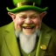 Placeholder: portrait of a old,fat, elf man,leprechaun, low beard,top hat,elegant gold and green suit,smiling,highly detailed, digital painting, artstation, concept art, cinematic lighting, illustration, 8k art by artgerm and greg rutkowski and alphonse mucha,Craig Mullins disney style