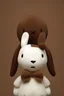 Placeholder: Miffy with brown bangs and a yellow tshirt