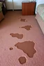 Placeholder: cheap motel room floor, furniture imprints in carpet, showing that furniture had been moved
