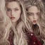 Placeholder: Scarlett Leithold intense red lips blonde long hair leica-r f/16 Cinematic lighting cinematic 8k ultra photoreal intricate details in the style of Spielberg