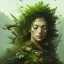 Placeholder: a beautiful portrait of a plant goddess with closed eyes by Greg Rutkowski and Raymond Swanland, Trending on Artstation, ultra realistic digital art