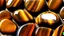 Placeholder: tiger eye stone realistic photo details colours shadows background gradients