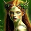 Placeholder: pretty girl, aged 19, ginger, faun, satyr, fantasy, attractive, narnia