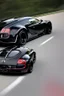 Placeholder: Extremely Black Super Star Bugatti Veyron Hyper Sport, rear view