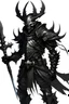 Placeholder: Half deamon half Human with Trident in his left hand and his outfit looks like black tactical gear