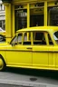 Placeholder: yellow salon car