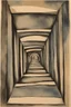 Placeholder: The Ego Tunnel; Cezanne; Celestial Art; Ink Wash; Black With Iridescent Pastels