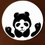 Placeholder: Sticker of a fluffy panda baby