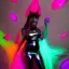 Placeholder: A 1990s or early 2000s magazine party photoshoot. Neon blob, metallic spikes, ethereal. Extremely detailed, HD photography, high quality, stylized, dramatic, high contrast, high exposure.