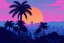 Placeholder: 8 bit pixelart of synthwave sun, synthwave color only, palmtrees synthwave, synthwave collored, vaporwave, grid, city skyline,