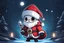 Placeholder: sticker Chibi santa-claus in 8k solo leveling shadow artstyle,, hollow knight them, close picture, neon lights, intricate details, highly detailed, high details, detailed portrait, masterpiece,ultra detailed, ultra quality