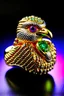 Placeholder: Ring of precious stones in the form of an eagle