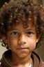 Placeholder: Mixed boy with brown curly hair and light brown eyes