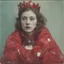 Placeholder: The queen of heart, red, autochrome, plastic puffy jacket