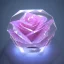 Placeholder: transparent crystal rose, crystallized