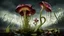 Placeholder: pitcher plant in the style of, gore, horror, eerie, dark fantasy; HDR, UHD, TXAA, Ralph Steadman, Seb Mckinnon, impressionism, dadaism, surrealism