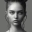 Placeholder: #Digital 2D #Fantasy #Illustration #Portraits #portrait #semirealism #semirealistic #semirealisticportrait #illustration #gulakova-viktoria #monocromatic #monochrome #monocrome art #monochrome portrait #black and white #girl #ponytail #look