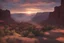 Placeholder: landscapes of the southwest red dead redemption 2 vibe sunset glenn dean canyon