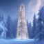 Placeholder: transparent fantasy tower of glass and ice, fairy tale background, ultra detailed, 8K