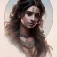 Placeholder:  Indian princess , cute, beautiful, long hair, wavy hair, black eyes, head and shoulders portrait, cinematic, 8k, resolution concept art portrait by Greg Rutkowski, Artgerm, WLOP, Alphonse Mucha dynamic lighting hyperdetailed intricately detailed