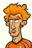 Placeholder: Virgil van Dyck Dutch soccer player ,cartoon 2d