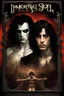 Placeholder: Movie Poster -- "Immortal Soul," Starring Paul Stanley as the evil vampire and Timothee Chalamet as Malcolm Stark - After witnessing the murder of his wife, at the hands of an evil vampire, he vows to avenge her death - in the art style of Boris Vallejo, Frank Frazetta, Julie bell, Caravaggio, Rembrandt, Michelangelo, Picasso, Gilbert Stuart, Gerald Brom, Thomas Kinkade, Neal Adams, Jim Lee, Sanjulian, Thomas Kinkade, Jim Lee,