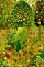 Placeholder: A green grove with vegetables painted by Gustav Klimt