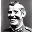 Placeholder: a portrait of a mentally ill man with a few teeth, smiling