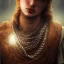 Placeholder: best quality, realistic lighting, masterpiece portrait of sara jay, details, light dusting of freckles, cowboy shot from above, simple chain hauberk, warhammerVector art matte painting digital illustration 3D shading CryEngine Behance HD 3Delight