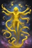 Placeholder: cosmos yellow elder god of ballance and perfection cosmic yellow paint