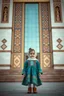 Placeholder: a little girl that is standing in front of a building, a picture, arabesque, !8k!, kazakh, insanely cute, amazing cgi, kurdistan, adorable outfit