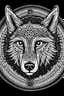 Placeholder: wolf face with mandala