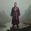 Placeholder: A man in old Japanese clothes standing in nature while it is raining. It is winter، water rain ,Raining, high quality , high details , unreal engine, dream style , magic style ,