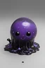 Placeholder: small, cute, slime, dnd, blob, ooze, realistic, black and purple