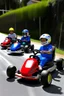 Placeholder: gokart with very small people
