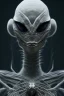 Placeholder: spider alien, head, evil, 8k, finely detailed, photo realistic, HR Giger style