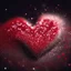 Placeholder: motion blur red glitter heart