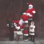 Placeholder: santa, 35mm film, banksy