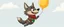 Placeholder: when you want to cuddle a stupid mexican cartoon wolf flying with a balloon