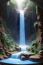 Placeholder: diorama waterfall, photorealistic, art by greg rutkowski, art by david mann, hypercube, 3d Design Vector Illustrations, by hazem taham, wet-erase marker, omnidimensional, volumetric lighting, smooth, anime,