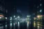 Placeholder: A city that's in the night and it's raining and it's foggy and it's in the future.