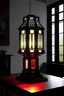 Placeholder: gaming table lamp inspired by palace, modern design,