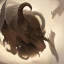 Placeholder: in style of Daniel Merriam, mongolian death worms, writhing, sinister, mortal pangs of scenic solitude, dreamscape, surreal