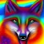 Placeholder: A magical spiritual rainbow fox