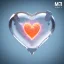 Placeholder: Glass shape of heart,shallow depth of field 50, macro lens, unreal engine 5, ultra detailed