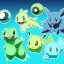 Placeholder: New Pokémon, Poison Water type, Weevil, Cyan, Black