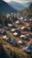 Placeholder: vampire reservation refugee camp in the Carpathian mountains ,bokeh like f/0.8, tilt-shift lens 8k, high detail, smooth render, down-light, unreal engine, prize winning