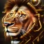 Placeholder: a lion made of steam punk elements, high detail, live, photo, kybernetic