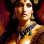 Placeholder: portrait beautiful face queen of Sheba ,busty,medieval metal armor balanciaga fashion clothe painting by gaston bussiere, greg rutkowski, yoji shinkawa, yoshitaka amano, tsutomu nihei, donato giancola, tim hildebrandt, oil on canvas, cinematic composition, extreme detail,fit full head inside picture