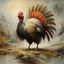 Placeholder: Surreal evil zombie turkey monster, by Stephen Gammell, by Hieronymus Bosch, by George Herriman, natural colors, detailed realistic matte oil painting, ultra detail, dramatic, kinetic, masterpiece.